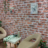 ZNTS 3D Wall Panels with Dark Brown Brick Design 10 pcs EPS 149578