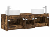Bathroom Furniture Set 3 pcs Smoked Oak 49.5 x 44.5 x 66 cm 3405935