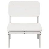 Garden Chair White 60x52.5x72 cm Solid Wood Pine 859318