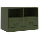TV Cabinet Olive Green 67x39x44 cm Steel 841747