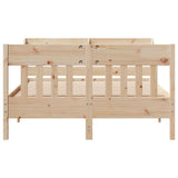 Bed Frame without Mattress 140x190 cm Solid Wood Pine 3307017