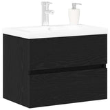 Bathroom Sink Cabinet Black Oak 60 x 39 x 62 cm Engineered Wood 3333143