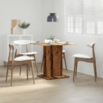 ZNTS Dining Table Old Wood 80x80x75 cm Engineered Wood 855810