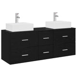 Bathroom Cabinet Set 3 pcs Black 49.5 x 41 x 62.5 cm 3405844