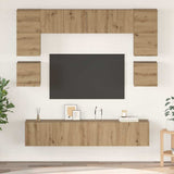 TV Cabinet Set 8 pcs Artisan Oak Engineered Wood 3393335