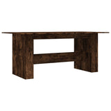 ZNTS Dining Table Smoked Oak 180x90x76 cm Engineered Wood 838192