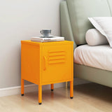 Nightstand Mustard Yellow 35x35x51 cm Steel 336209