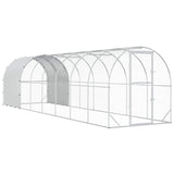 Chicken Coop Silver 800 x 200 x 200 cm Galvanised Steel 3434683