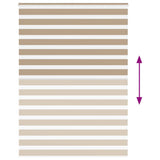 Zebra Blind Sand Brown 160x230 cm Fabric Width 155.9 cm Polyester 4014611