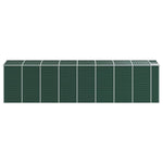 Garden Shed Green 191x725x198 cm Galvanised Steel 3188238