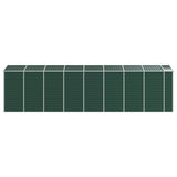 Garden Shed Green 191x725x198 cm Galvanised Steel 3188238
