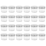 Glass Jam Jars with Silver Lids 24 pcs 110 ml 50792