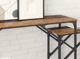 Console Table 2 pcs Old Wood 100 x 28 x 75 cm Engineered Wood 882886