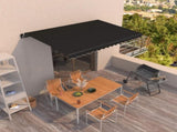 Manual Retractable Awning 450x350 cm Anthracite 3069199