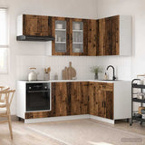 Kitchen Unit PORTO 8 pcs Old Wood Engineered Wood 3438495