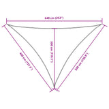 Sunshade Sail Oxford Fabric Triangular 4x5x6.4 m Red 135679