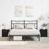 Bedside Cabinets 2 pcs Black Oak 40x30x40 cm Engineered Wood 862005