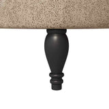 Slipper Chair Light Grey 56.5 x 70 x 110 cm Faux Suede Leather 42020687