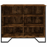 Sideboard Smoked Oak 91x35.5x74.5 cm Engineered Wood 848551
