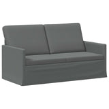 Sofa Set 2 pcs Dark Grey Fabric 3433149