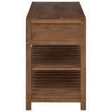 Bathroom Cabinet Natural 90 x 45 x 75 cm Solid Teak Wood 42026908