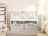 Kids Bookshelf High Gloss White 72.5 x 29.5 x 69 cm 892383