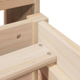 Bookcase Bed without Mattress 75x190 cm Small Single Solid Wood Pine 3323167