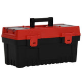 2 Piece Tool Box Set Black and Red Polypropylene 152103