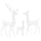 Reindeer Family Warm White Acrylic Large Reindeer Family Oblong 329793