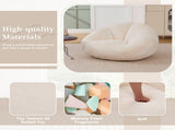 GOMYWAY Bean Bag Chair, Shell-Shaped Bean Bag Couch for Adults, Giant Bean Sofa with High-Rebound W2678P385451