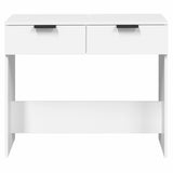Console Table White 90x36x75 cm Engineered Wood 811331