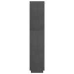 Book Cabinet/Room Divider Grey 80x35x167 cm Solid Pinewood 810896