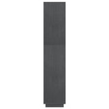 Book Cabinet/Room Divider Grey 80x35x167 cm Solid Pinewood 810896