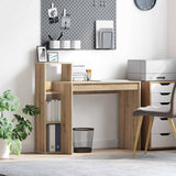 Desk with Shelf Artisan Oak 100 x 40 x 90 cm Engineered Wood 869321