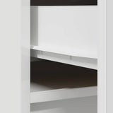 Highboard White 37.5x35x180 cm Engineered Wood 861661
