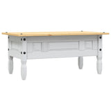 ZNTS Coffee Table Mexican Pine Corona Range White 100x55x45 cm 282626