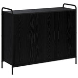 Sideboard Black Oak 98.5 x 33 x 81 cm Engineered Wood 8013836