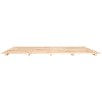 ZNTS Bed Frame without Mattress 200x200 cm Solid Wood Pine 824558