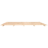 ZNTS Bed Frame without Mattress 200x200 cm Solid Wood Pine 824558
