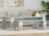 Coffee Table Set 2 pcs Concrete Grey Engineered Wood 8000135