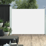 ZNTS Patio Retractable Side Awning 140x500 cm Cream 48395