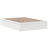 Bed Frame without Mattress White 140x190 cm Solid Wood Pine 3323507