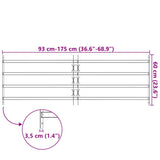 Window grilles 1000-1500 mm Galvanized Steel Silver 141387