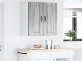 Wall Cabinet PORTO Grey Sonoma 60 x 31 x 80 cm Engineered Wood 885401