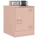 ZNTS Bedside Cabinets 2 pcs Pink 34.5x39x44 cm Steel 841610