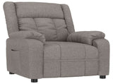 Recliner Chair Taupe Fabric 348116