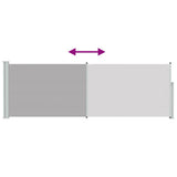 Patio Retractable Side Awning 100x300 cm Grey 48374