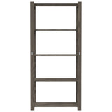 5-Tier Storage Rack Grey 80x38x170 cm Solid Wood Pine 373385