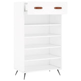 Shoe Cabinet White 60x35x105 cm Engineered Wood 829580