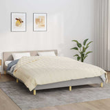 Weighted Blanket Light Cream 220x240 cm King 15 kg Fabric 3154882